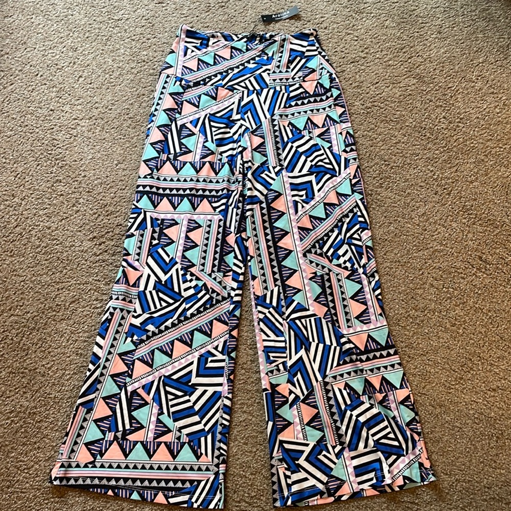 Pattern Wide Leggins